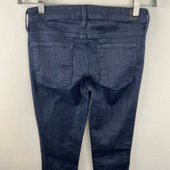 VINCE Blue Resin Rinse High Rise Cotton Blend Riley Jegging Legging Size 27 - Picture 4 of 9